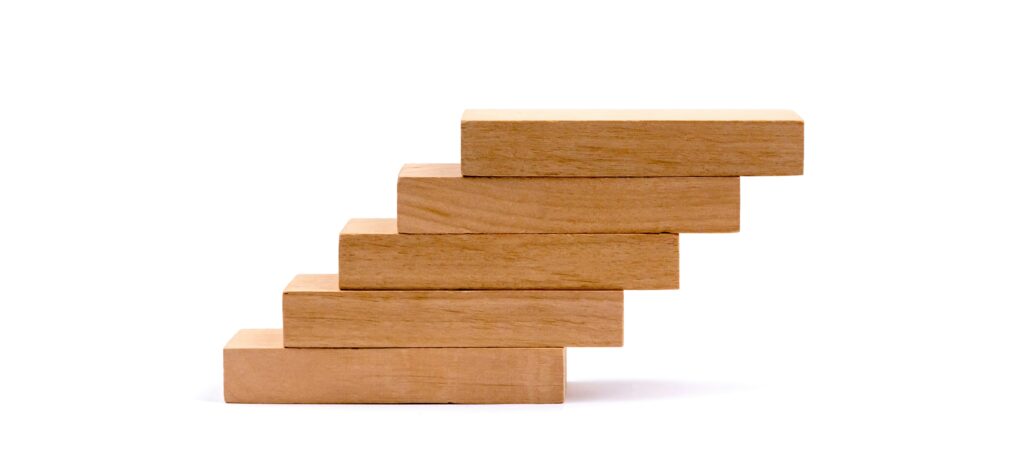 積み木の階段