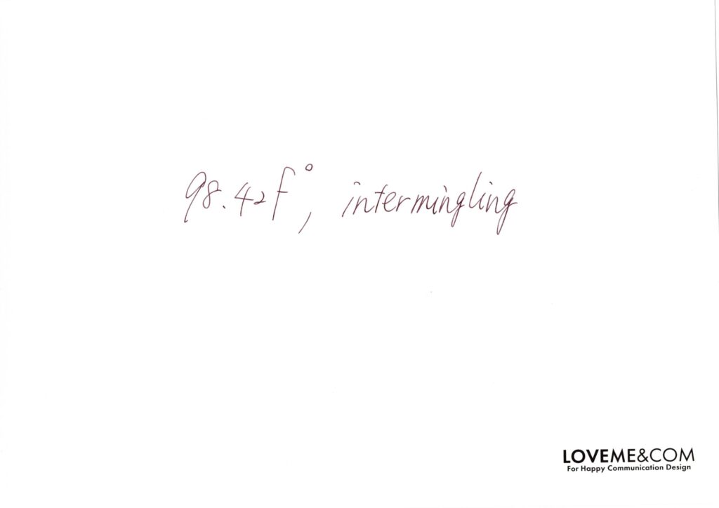 98.42°F, intermingling