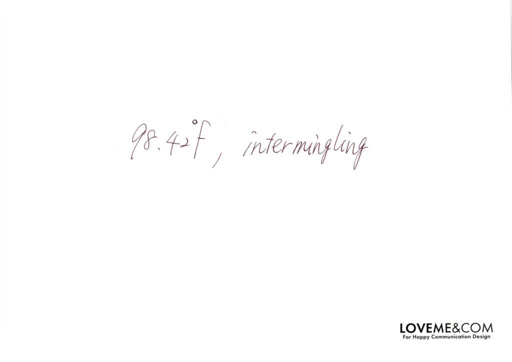 98.42°F, intermingling